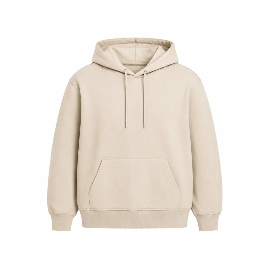 Buzo canguro frizado Beige frente