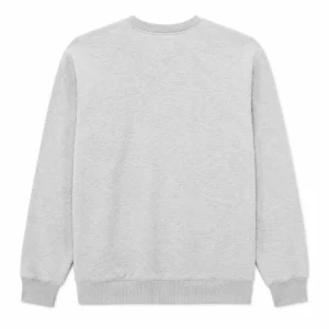 Buzo frizado cuello redondo Melange espalda