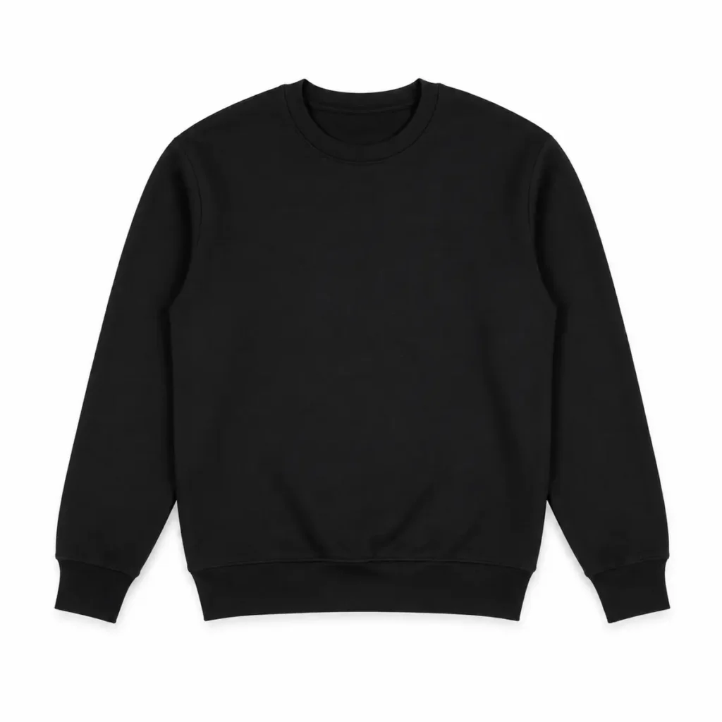 Buzo frizado cuello redondo talle especial