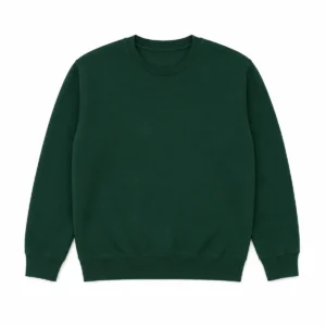 Buzo frizado cuello redondo Verde frente