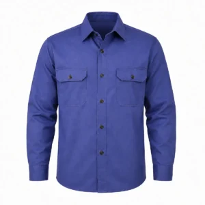 Camisa de trabajo Grafa Azul frente