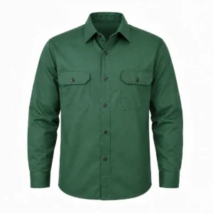 Camisa de trabajo Grafa Verde frente