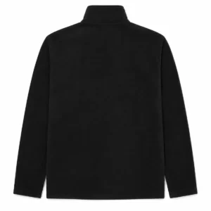 Campera polar unisex Negro espalda
