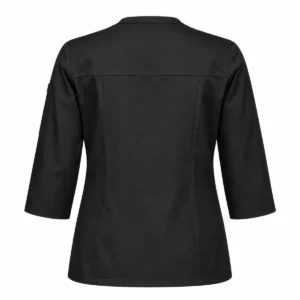 Chaqueta escote V Negro espalda