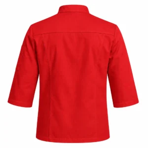 Chaqueta de gabardina B/E Rojo espalda