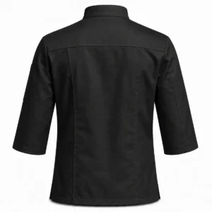 Chaqueta de gabardina clásica Negro espalda