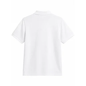Chomba piqué talle especial Blanco espalda