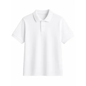 Chomba piqué talle especial Blanco frente
