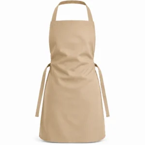 Delantal clásico de gabardina Beige espalda