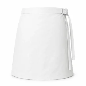 Faldón de gabardina Blanco espalda