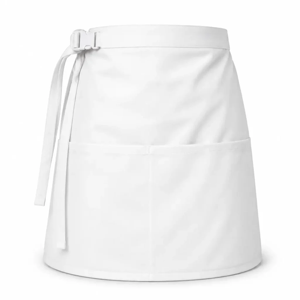 Faldón de gabardina Blanco frente