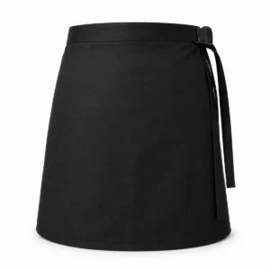 Faldón de gabardina Negro espalda