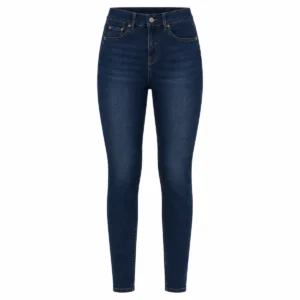 Pantalón elastizado mujer Azul localizado frente