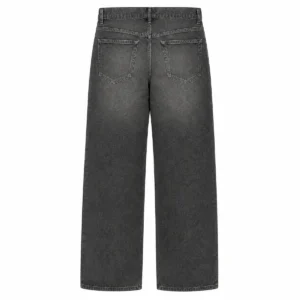 Pantalón jean baggy hombre Negro localizado (gris) espalda