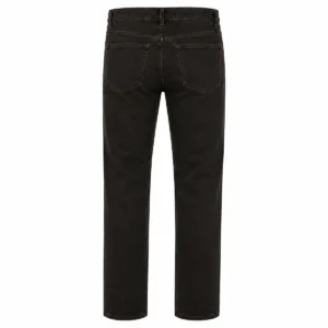 Pantalón jean recto elastizado Negro óxido espalda