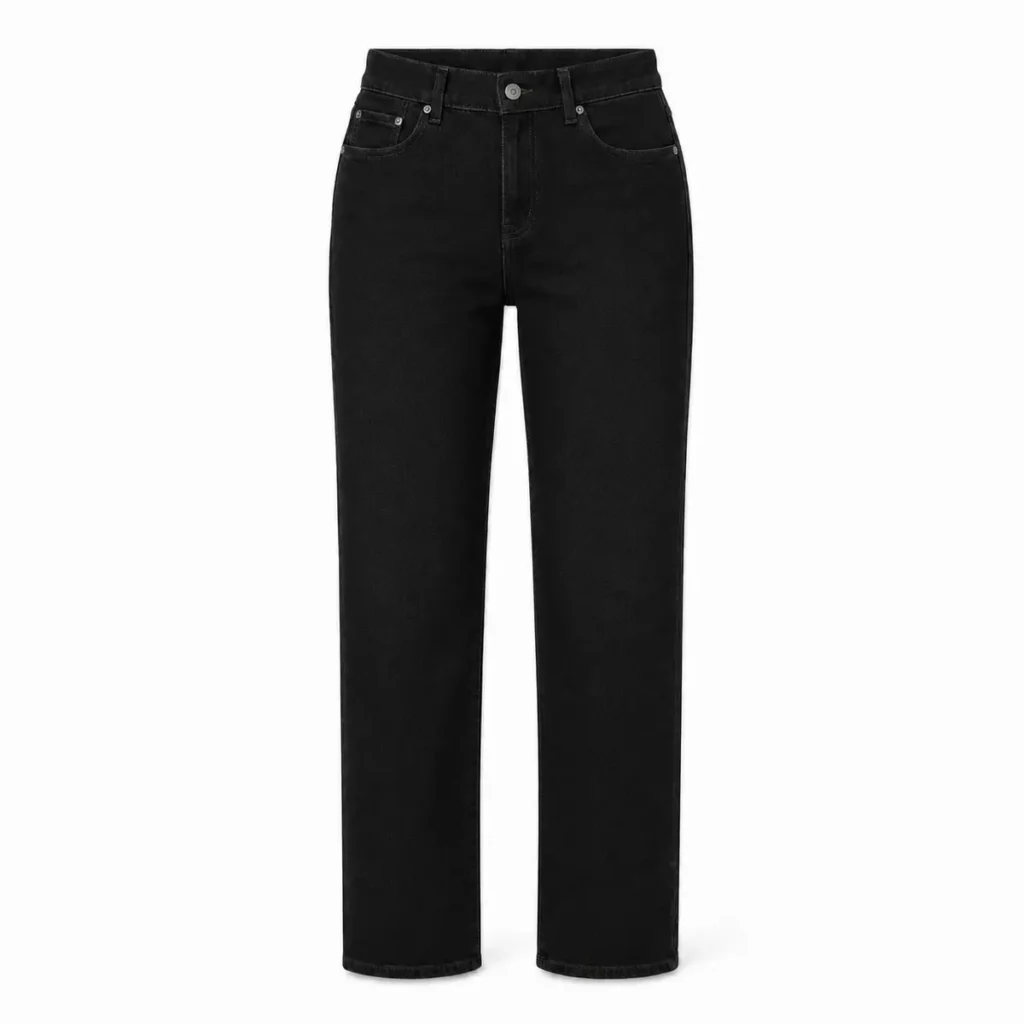 Pantalón jean recto mujer