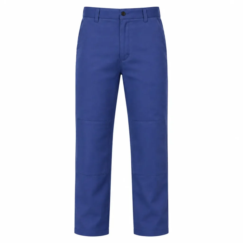 Pantalón de trabajo reforzado de gabardina 6 oz Azul frente