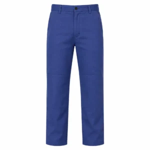Pantalón de trabajo reforzado de gabardina 6 oz Azul frente