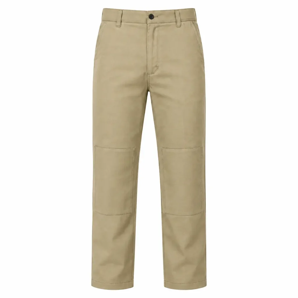 Pantalón de trabajo reforzado de gabardina 6 oz Beige frente