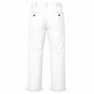 Pantalón de trabajo reforzado de gabardina 6 oz Blanco espalda