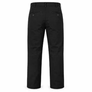Pantalón de trabajo reforzado de gabardina 6 oz Negro espalda