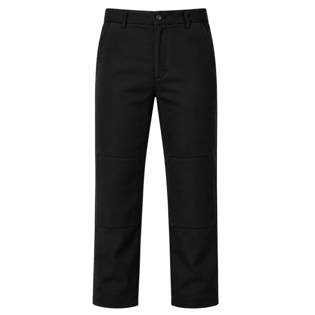 Pantalón de trabajo reforzado de gabardina 6 oz Negro frente