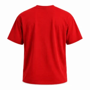 Remera clásica algodón 24/1 Rojo espalda