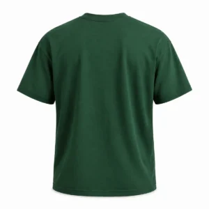 Remera clásica algodón 24/1 Verde espalda