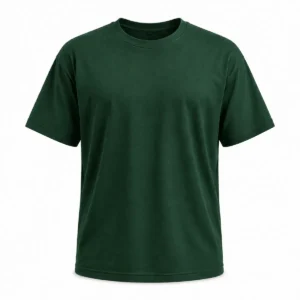 Remera clásica algodón 24/1 Verde frente