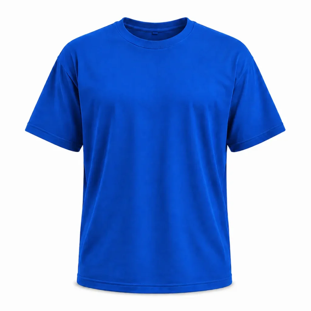 Remera clásica talle súper especial Azul Francia frente