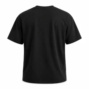 Remera clásica talle súper especial Negro espalda