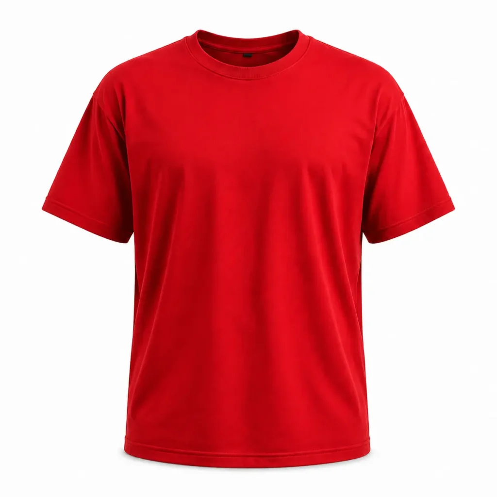 Remera clásica talle súper especial Rojo frente