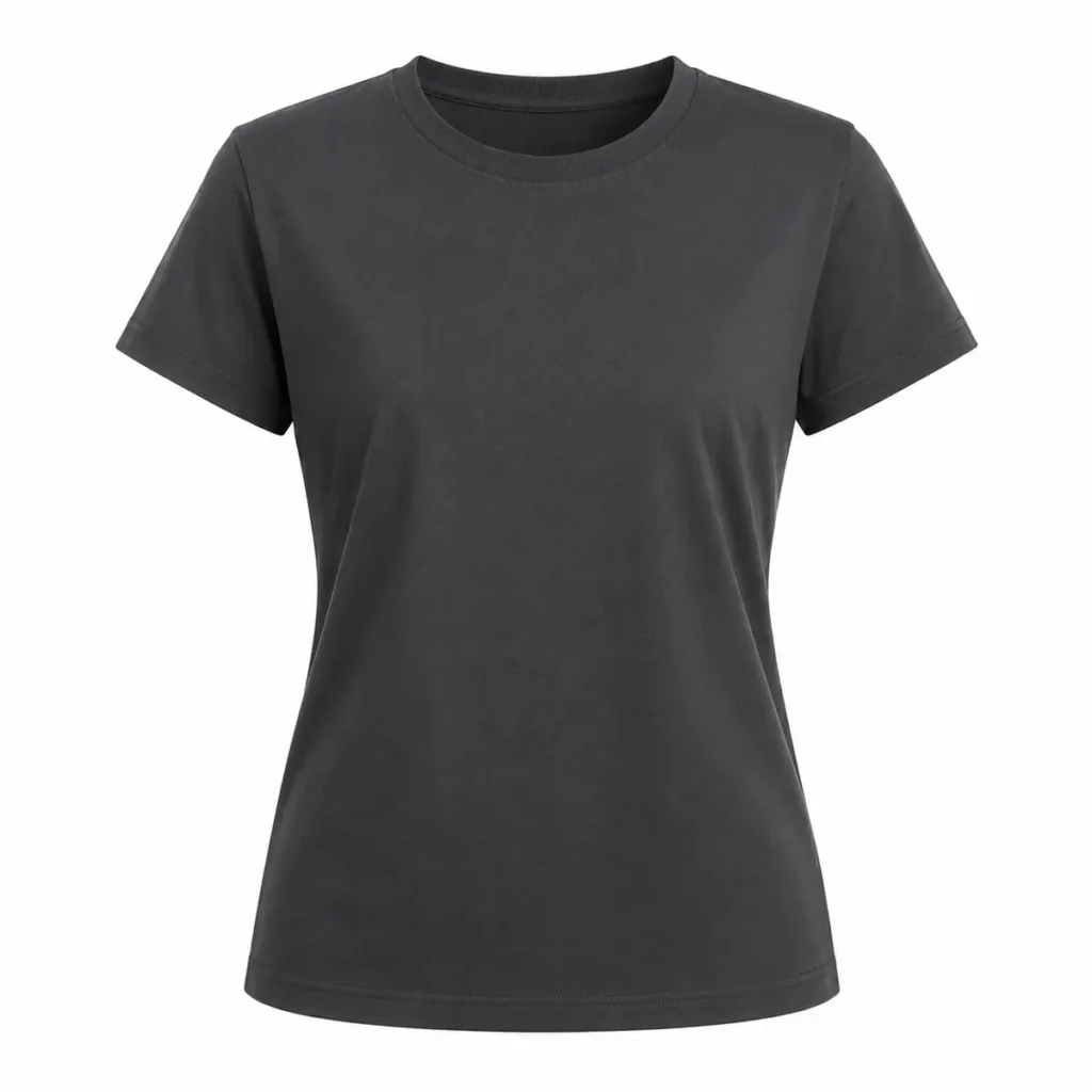 Remera mujer Gris plomo frente