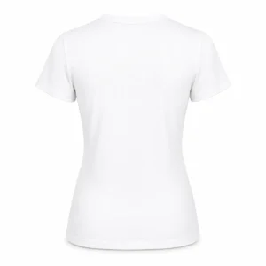 Remera mujer con lycra Blanco espalda