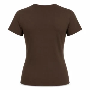 Remera mujer con lycra Chocolate espalda