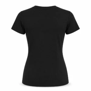 Remera mujer con lycra Negro espalda