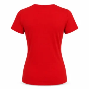 Remera mujer con lycra Rojo espalda