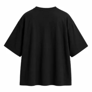 Remera oversize Negro espalda