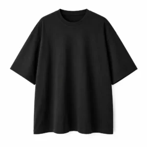 Remera oversize Negro frente